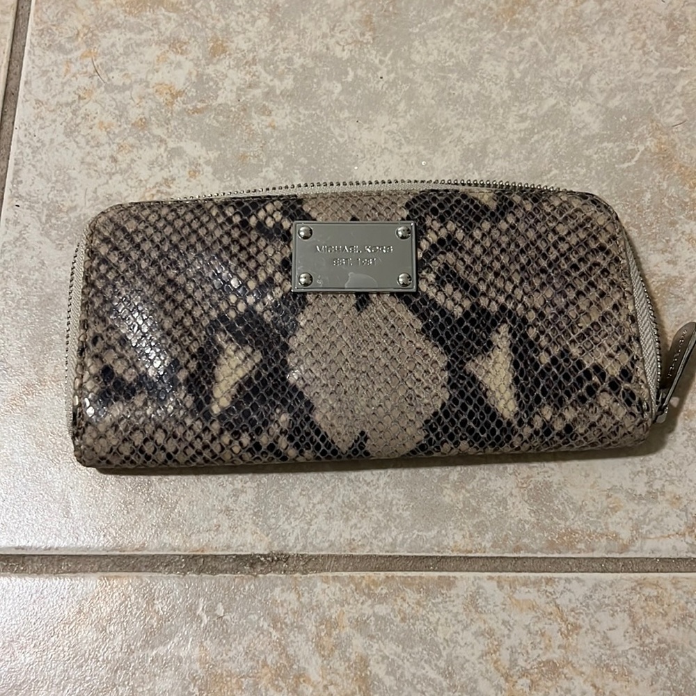 Michael Kors Snake Skin Print Wallet